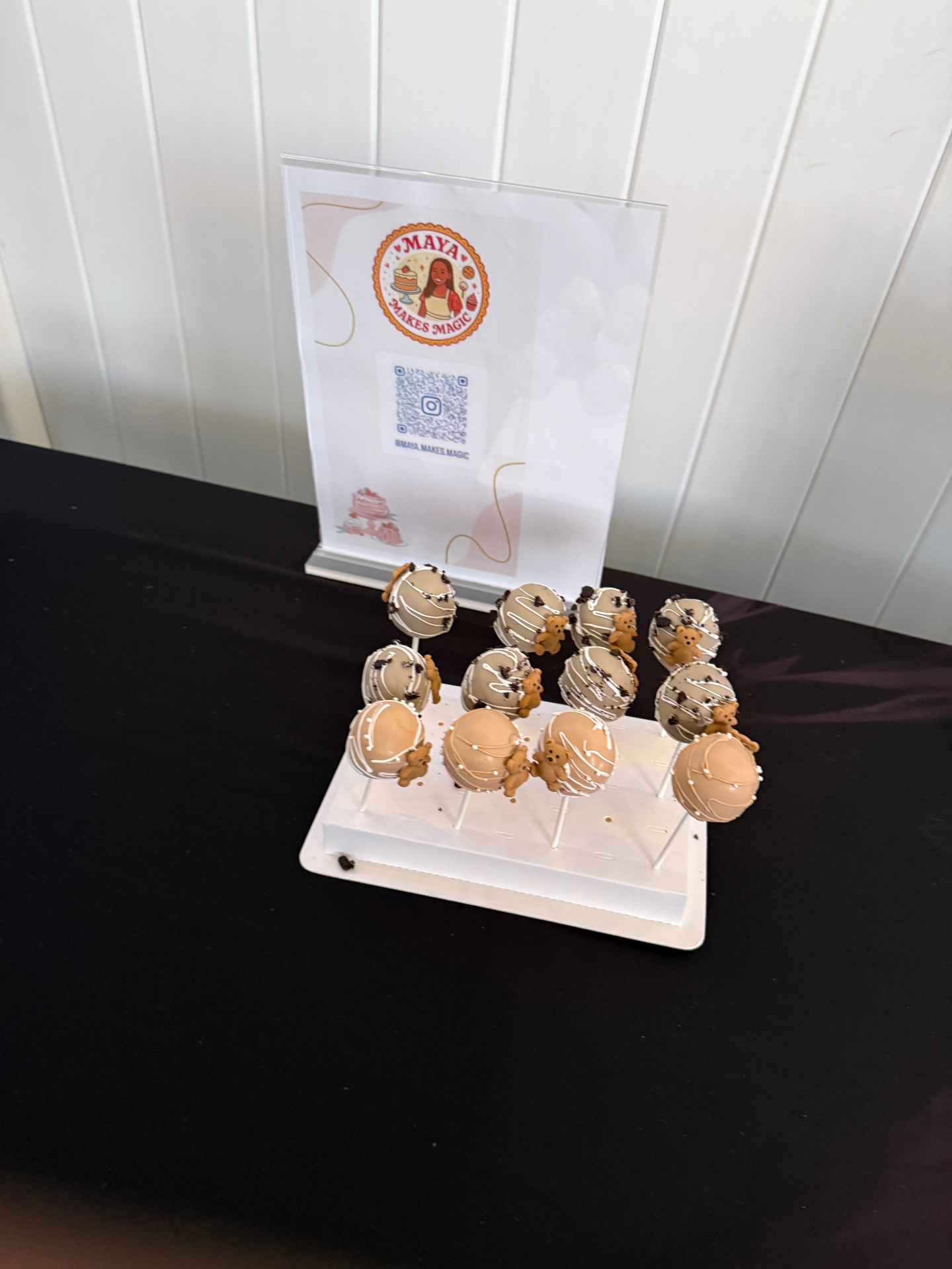 Teddy Bear Baby Shower Cake Pops