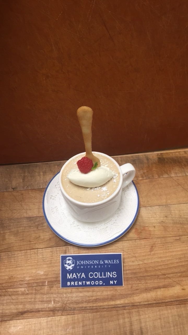 Espresso Mousse with Raspberry & Cream